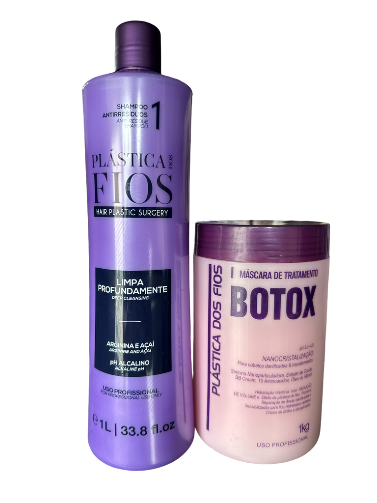 Kit Plástica Dos Fios Shampoo Detox & Btox Capilar