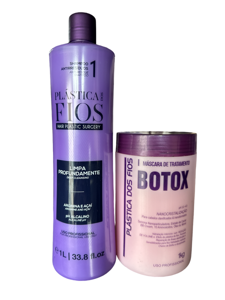 Kit Plástica Dos Fios Shampoo Detox & Btox Capilar