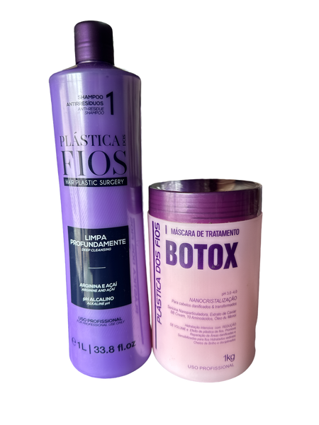 Kit Plástica Dos Fios Shampoo Detox & Btox Capilar