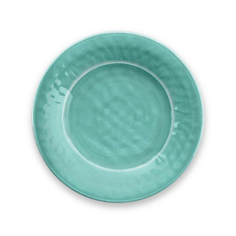 Kit 4 Tarhong Turquoise Melamine Dessert Plate 22cm