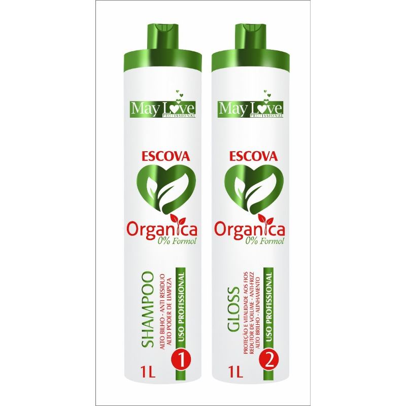 May Love Organic Formaldehyde-Free Progressive Brush Kit 1 Liter