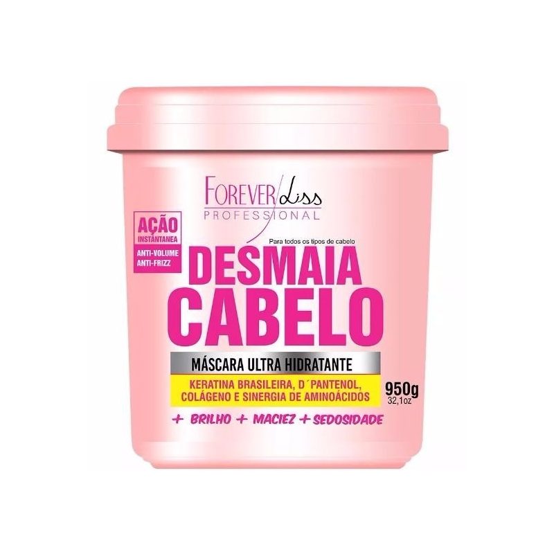 Máscara Ultra Hidratante Desmaia Cabelo Forever Liss 950g