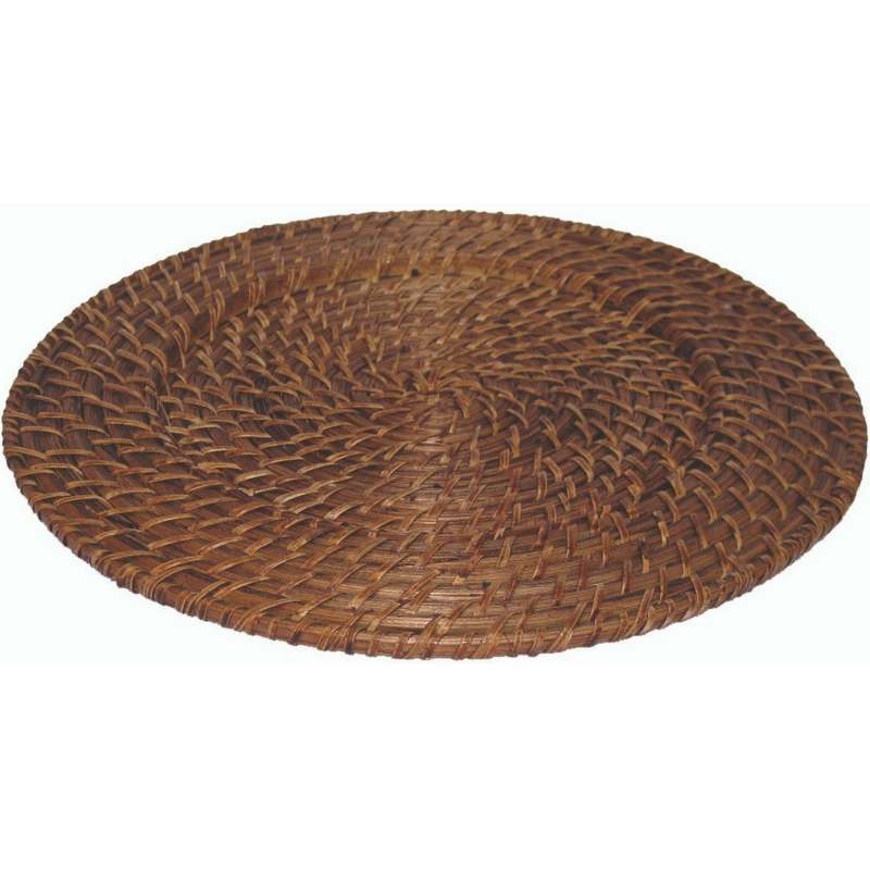 Kit With 25 Pieces Sousplat Round Rattan 33 cm Vietnam