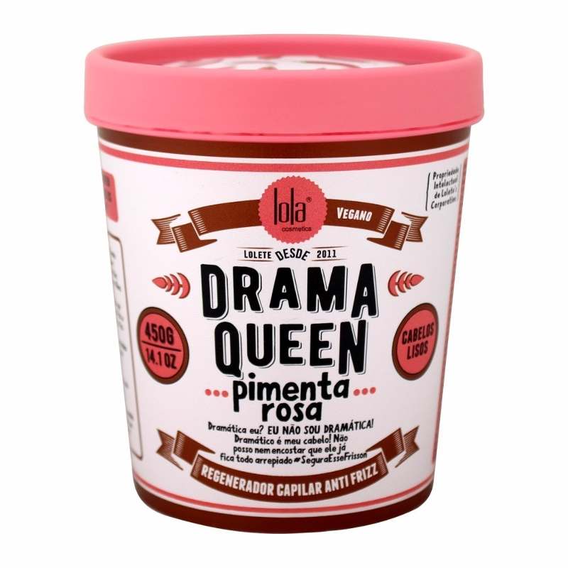 Lola Drama Queen Mascarilla Cabello Liso Pimienta Rosa 450g