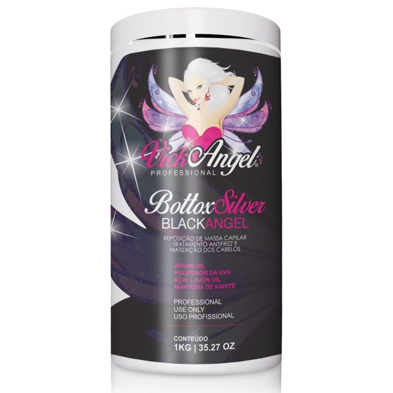 Vick Angel Bottox Silver Black Angel Reductor y Tinte 1kg