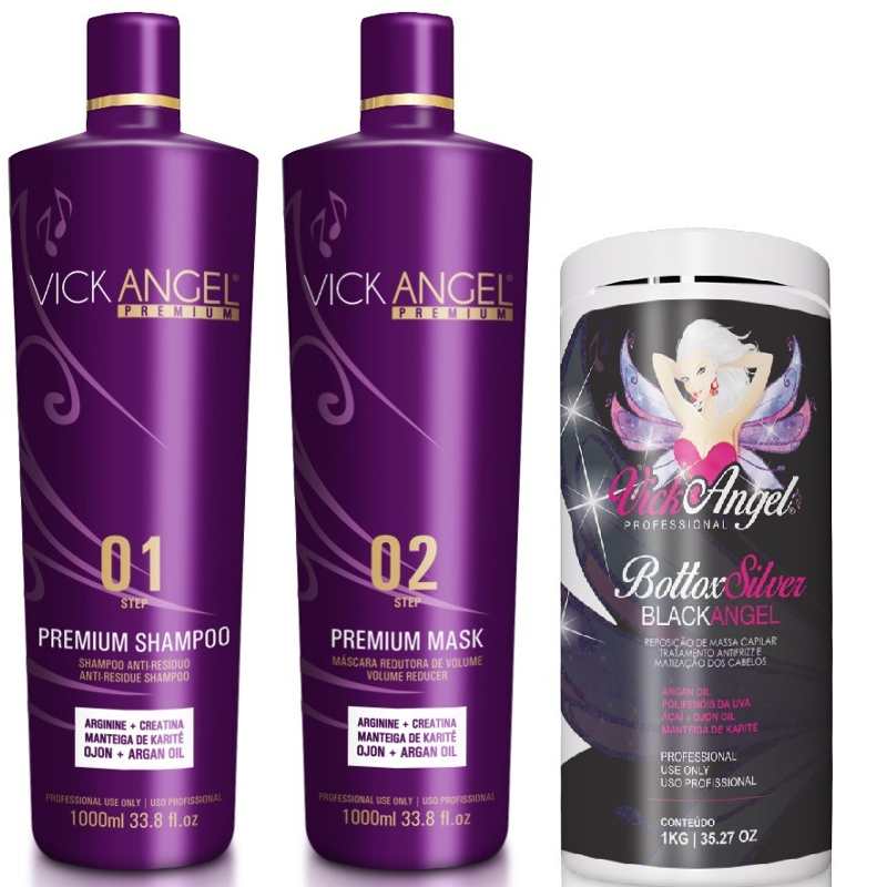 Vick Angel Progressiva Premium 2x1liter + Botox Black 1kg