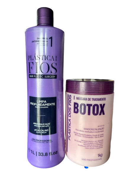 Kit Plástica Dos Fios Shampoo Antiresiduos & Btox Capilar