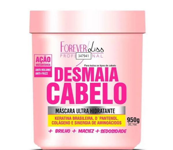 Forever Liss Desmaia Cabelo Máscara Ultra Hidratante 950g