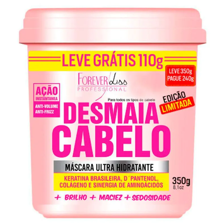 Forever Liss Desmaia Cabelo Máscara Ultra Hidratante 350g