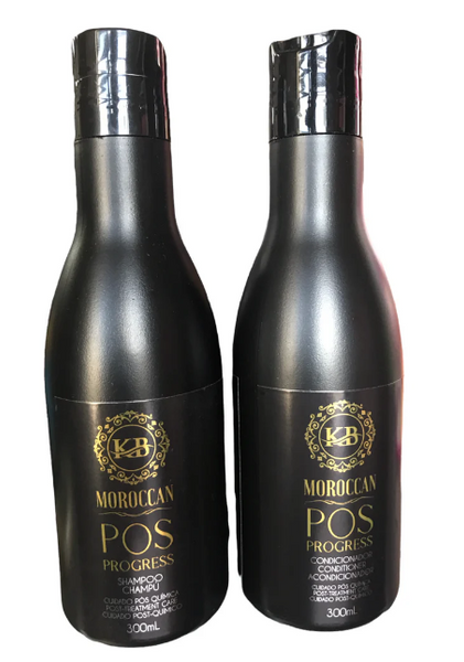 KB Moroccan Shampoo and Conditioner Post-Progressive Maintenance Kit 300ml
