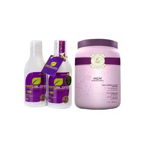 Progresivo Natublond Naturale Rubios P ​​2x300ml +mascarilla 1kg