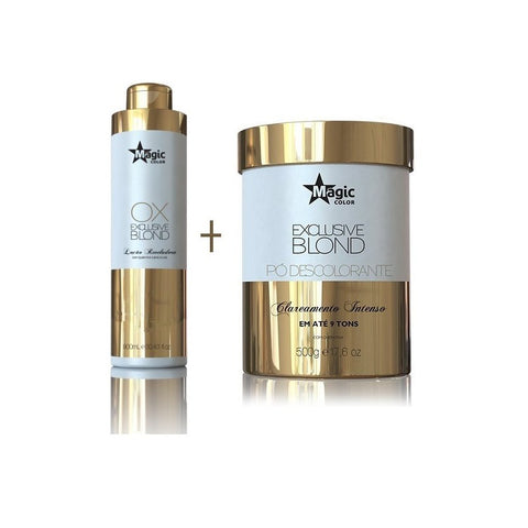 Pó Descolorante + Ox Esclusive Blond - Magic Color  (kit)