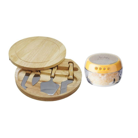 Cheese Kit 5 Pieces Wooden Board + Joie Sprinkler Grater