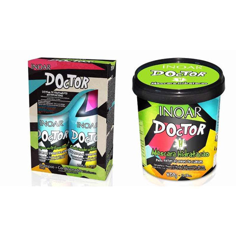 Inoar Doctor Kit Duo 2x250ml + Hydration Mask 450g 