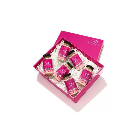 Kit 6 Botes Vitamina Para El Crecimiento Del Cabello Hairfinity 360 Cps