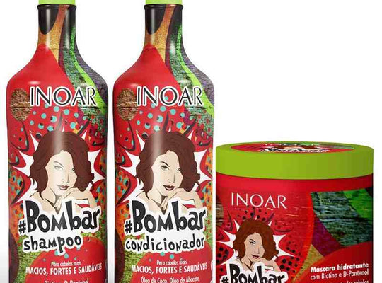 Inoar Kit Bombar 2x1 Litro + Máscara 500g