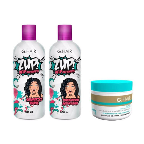 G Hair Zup Progressive Brush 2x500ml + G Hair B-tox 500ml