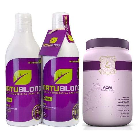 Progresivo Natublond Naturale Rubios P ​​2x500ml +mascarilla 1kg