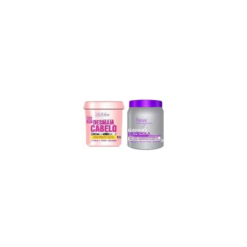 Kit=01 Baño de Perlas 1kg+01 Mascarilla Capilar Desvanecimiento 950g 