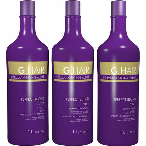 G Hair Perfect Blond Progressive Brush Kit (3 X 1 Liter) 