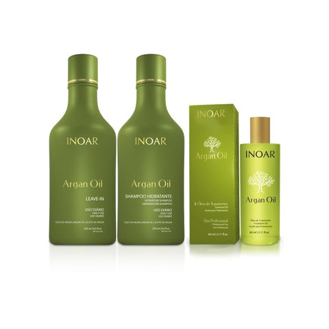 Inoar Argan Oil Shampoo+leave-in Kit 250ml + Argan Oil 60ml 