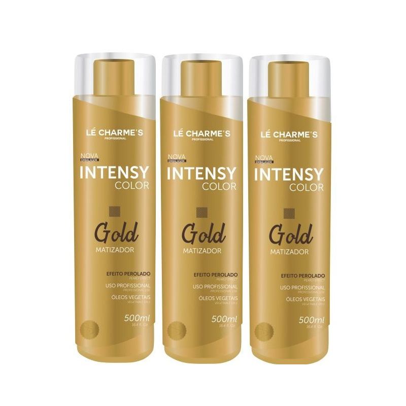 Kit Intensy Color Gold 500ml 3 Unidades