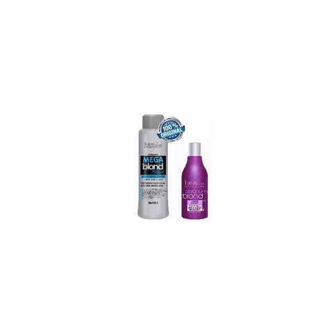 Kit=01 Champú Rubio Platino+01 Matizador Mega Rubio Negro