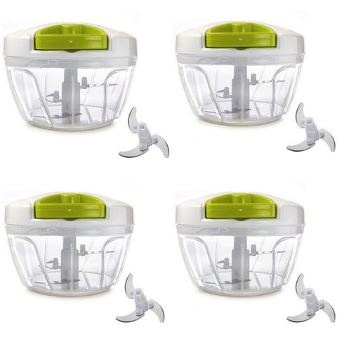 Kit 6 Mini Manual Food Processor 3 Blades W/ Nf