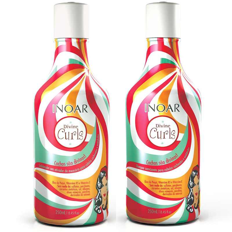 Inoar Kit Duo Divine Curls Shampoo, Conditioner 2x250ml