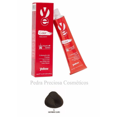 Tinte Color Amarillo 60ml N°5.0 Castaño Claro + 90ml Ox