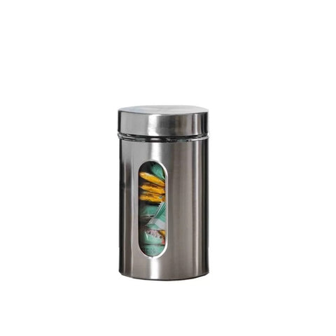 Airtight Glass and Stainless Steel Food Storage Holder Organization
