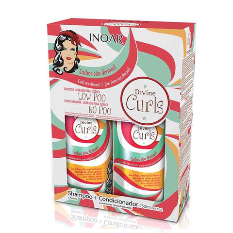 Inoar Divine Curls Duo Shampoo and Conditioner Kit (2x250ml) 