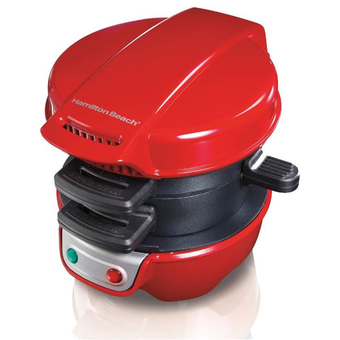 Sandwichera Multiusos Con 2 Platos Hamilton Beach 220v 25476