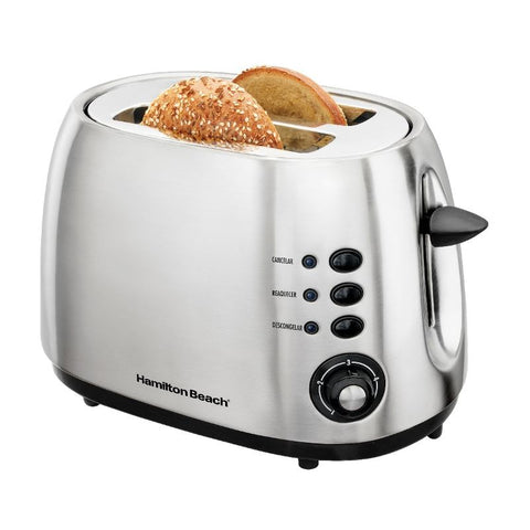 Tostadora hamilton beach de acero inoxidable, 220v, 900w, 22504-bz220