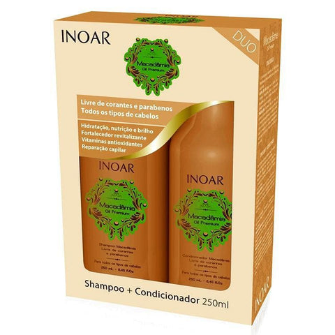 Inoar Macadamia Oil Premium Daily Treatment Kit 250ml