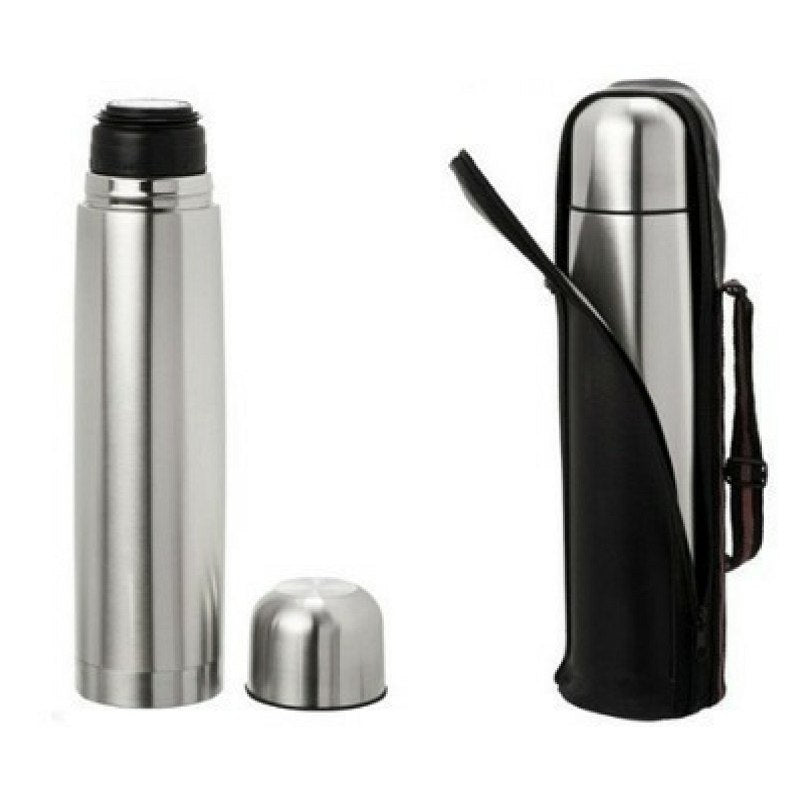 Stainless Steel Thermos Bottle 750 Ml Unbreakable Free Cover Tea Coffee