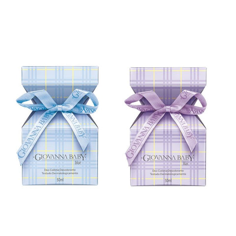 Kit Desodorante Colonia Giovanna Baby Blue y Lila 50ml Cada uno