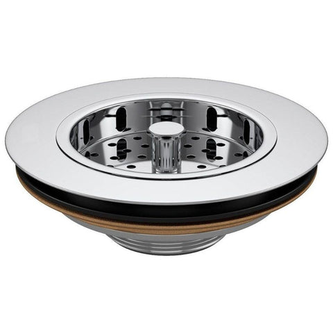 Válvula de fregadero de cocina de metal cromado americano