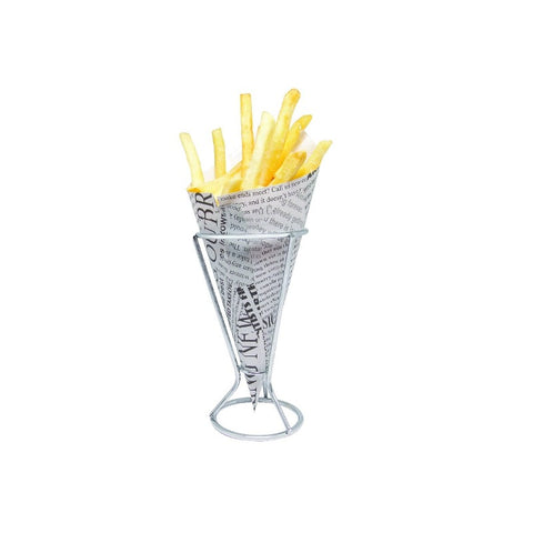 Kit with 6 Cone Holders for Serving French Fries and Snacks