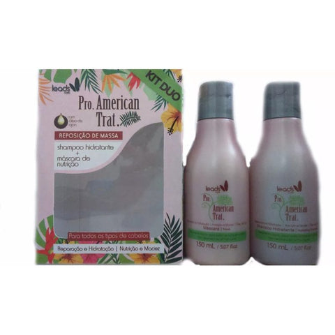 Pro-american Treat=champú+mascarilla nutritiva Leads Care