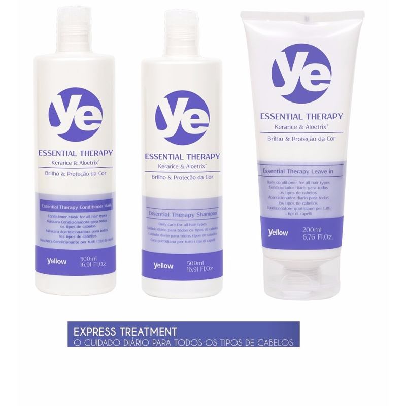 Yellow Essential Therapy Shampoo, Conditioner And Leave In