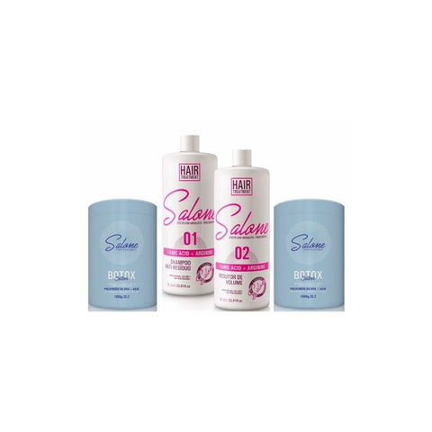 Salone Progressive Kit + 02 Botox Silver Matizador + gift