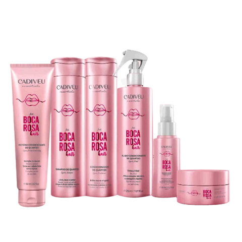 Cadiveu Profesional Boca Rosa Cabello Cuarzo Kit Completo 