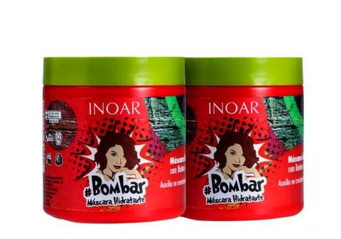 Inoar Bombar Hydration Mask Two Units 2 X 500g 